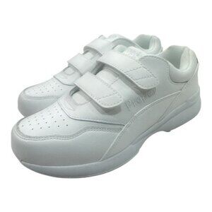 Womens Propét Tour Walker Strap Shoes 6.5 M White Leather Lightweight & Comforta